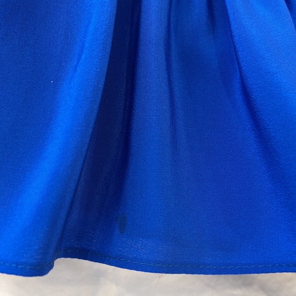 Amanda Uprichard Royal Blue Silk Ruffle Tank - Picture 7 of 7